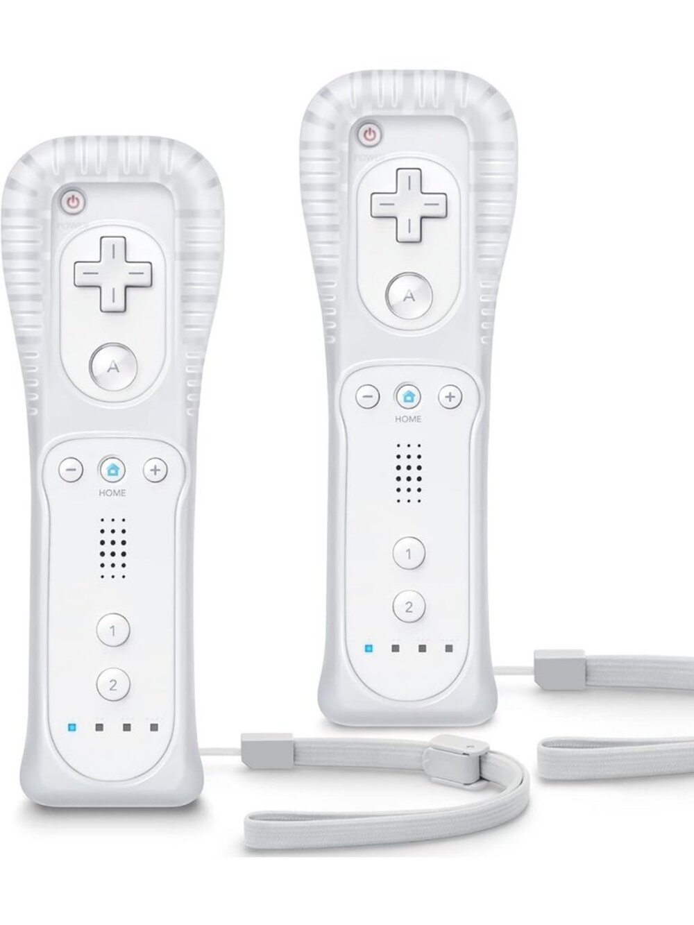 Remote Controller for Wii & Wii U - 2 Pack with Silicone Case & Wrist Strap